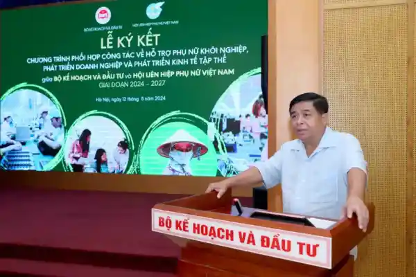 Bộ trưởng Nguyễn Chí Dũng phát biểu - Ảnh MPI