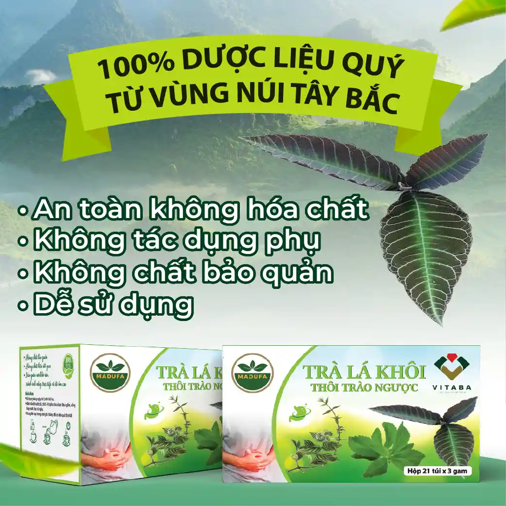 Trà lá Khôi - An toàn - Không tác dụng phụ