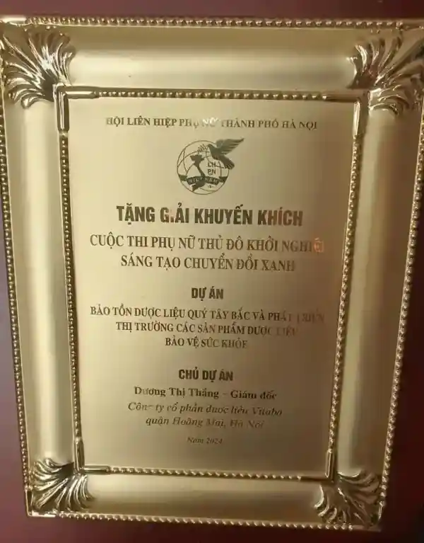 Giải thưởng Phụ nữ Thủ đô Khởi nghiệp sáng tạo chuyển đổi xanh